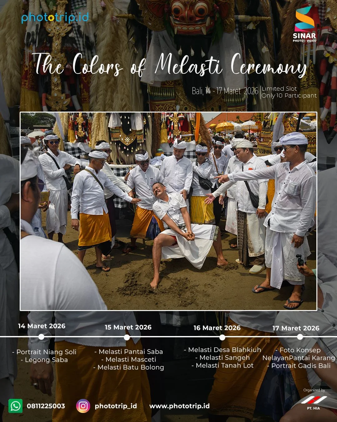 The Colors of Melasti Ceremony